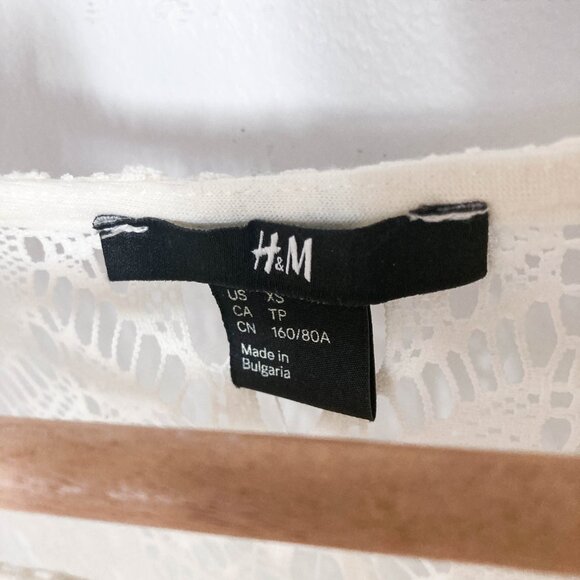 Sheer White Lace Crochet Beachware Coverup Top - Picture 7 of 10